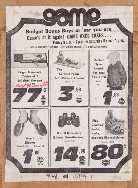 Game axes taxes advert