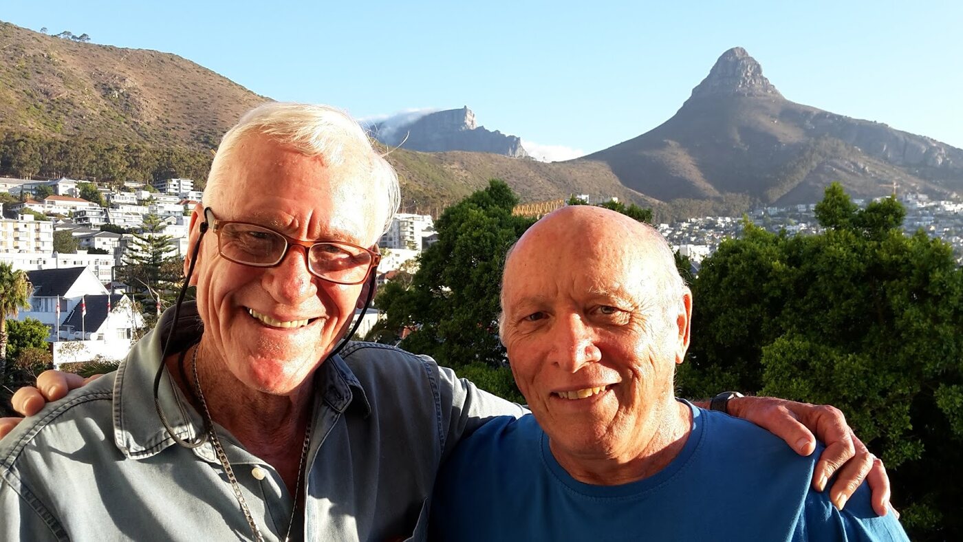 Two old friends reunited, Cape Town behind them